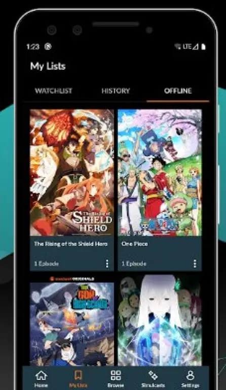 Berbagai aplikasi streaming anime di smartphone