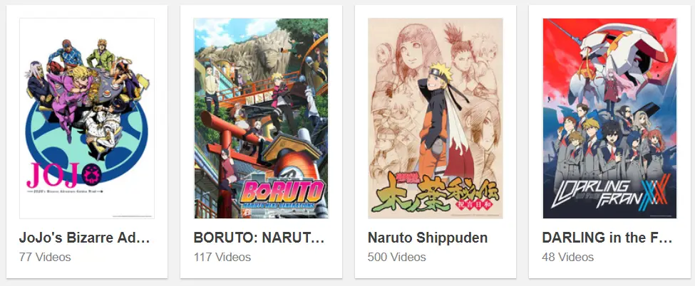 Perbandingan situs web streaming anime