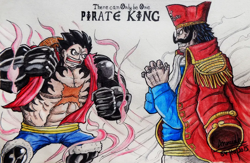 Perbandingan Gol D. Roger dan Monkey D. Luffy