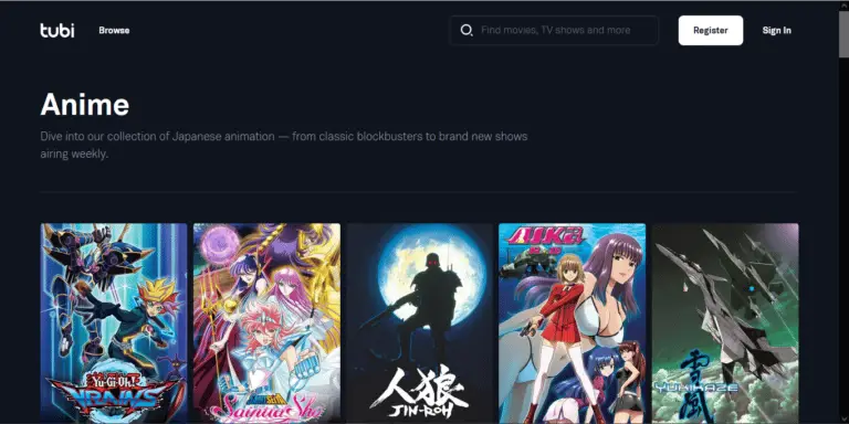 Tabel perbandingan platform streaming anime