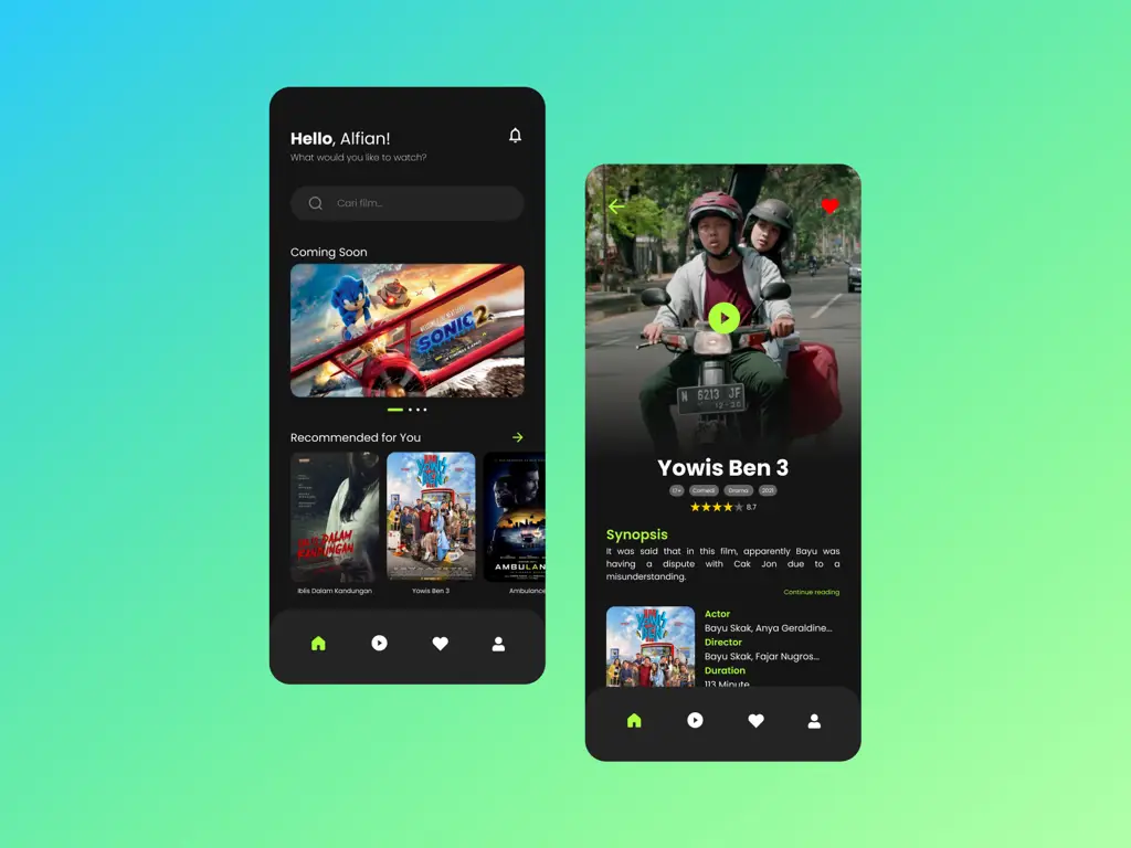 Membandingkan layanan streaming untuk film Suami Sebelah Rumah Aplikasi layanan streaming di ponsel