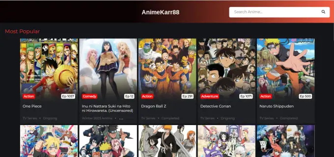 Perbandingan antar situs streaming anime