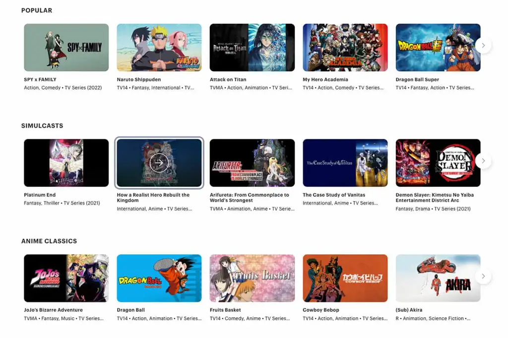 Membandingkan platform streaming Perbandingan platform streaming anime