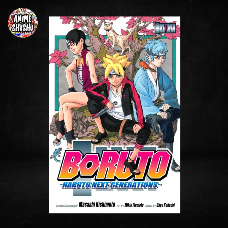 Gambar manga Boruto versi cetak