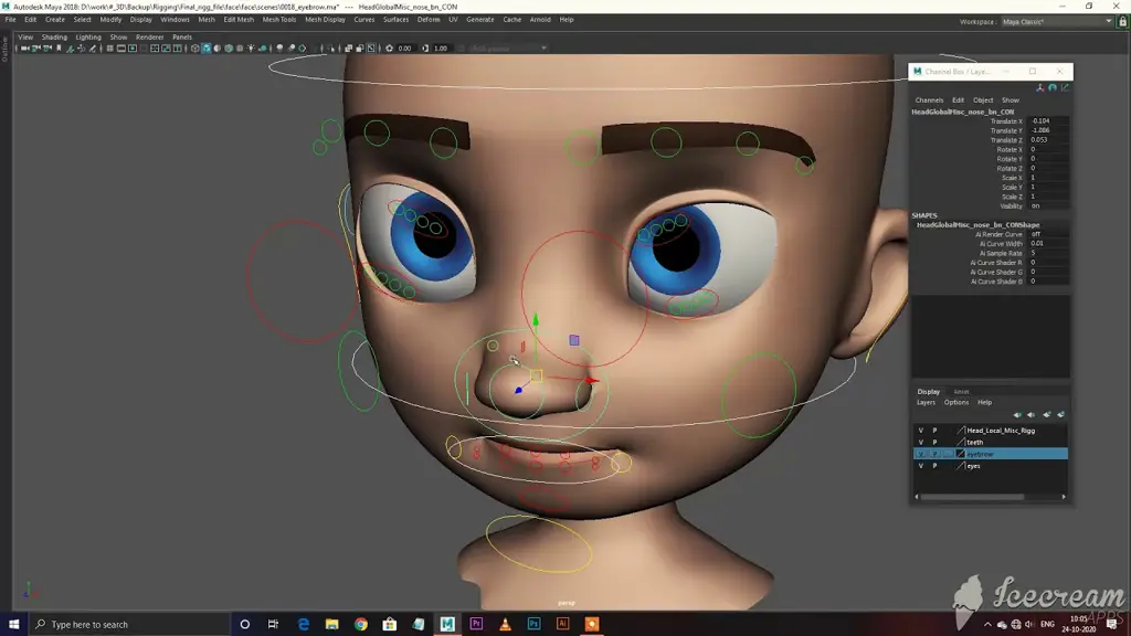 Tutorial rigging wajah 3D