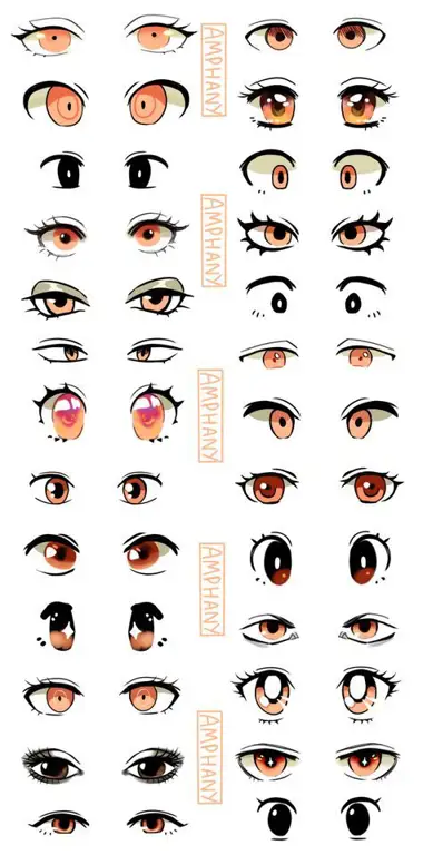 Tutorial menggambar mata anime