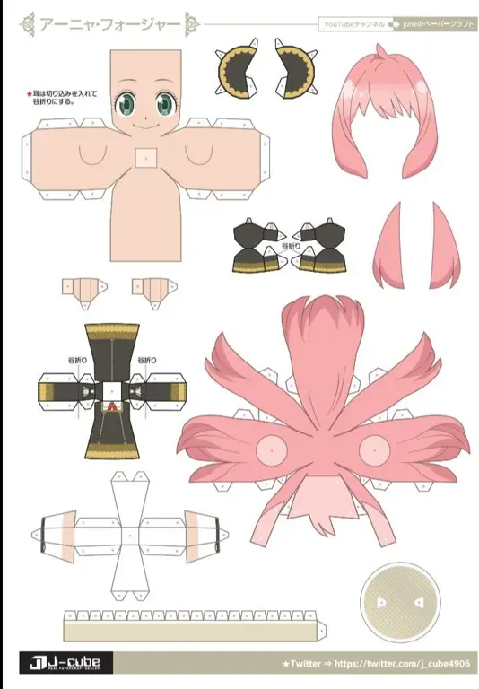 Tutorial sederhana membuat papercraft anime