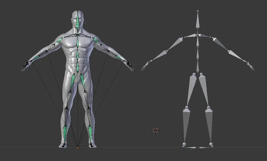 Animasi rigging di Blender