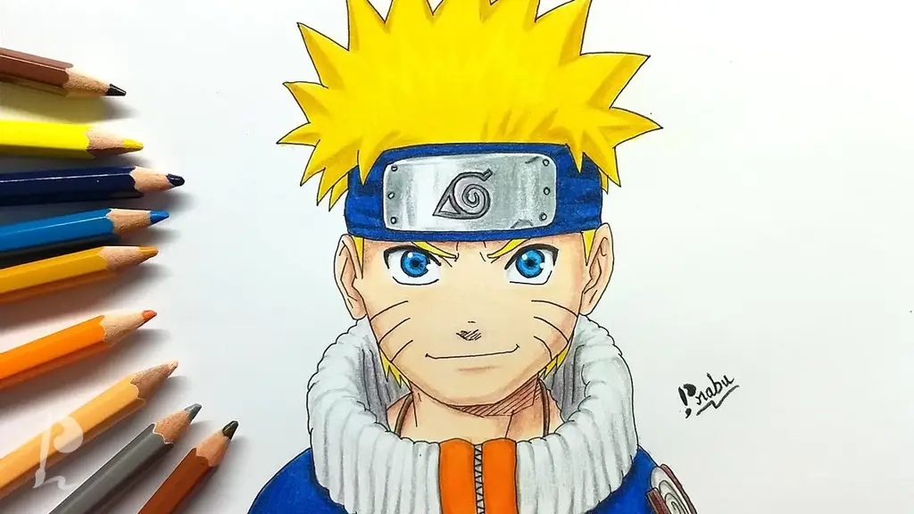 Sketsa awal karakter Naruto