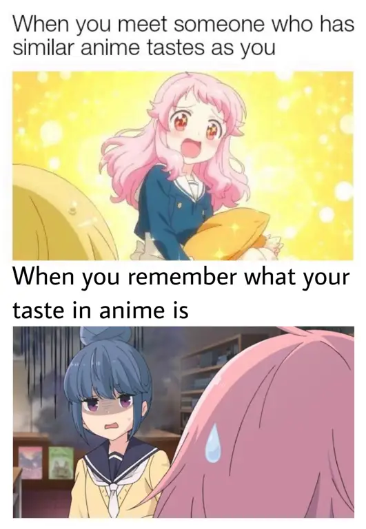 Gambar meme anime yang lucu