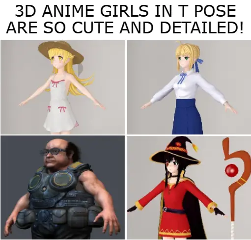 Gambar meme anime tpose yang lucu