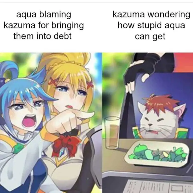 Meme-meme lucu tentang Konosuba