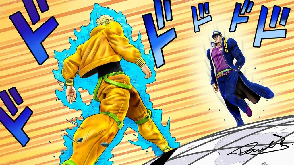 Gambar meme-meme yang terinspirasi dari Jojo's Bizarre Adventure