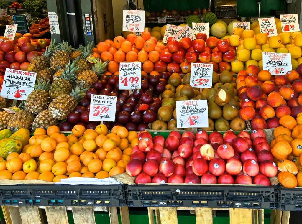 Pasar buah jeruk segar