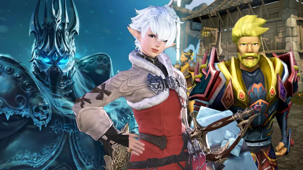 Layar pemilihan karakter dalam game MMORPG