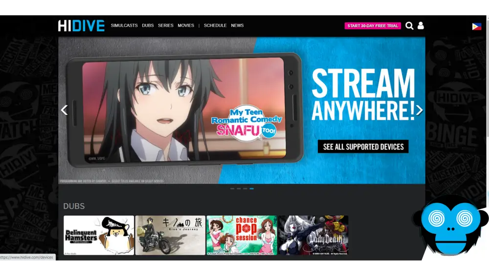 Perbandingan layanan streaming anime