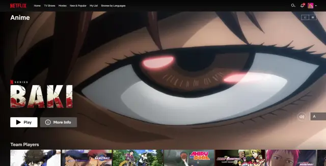 Berbagai platform streaming anime