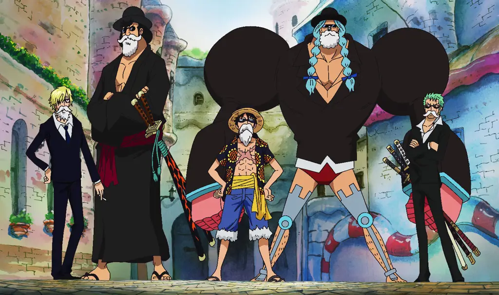 Antarmuka platform streaming yang menampilkan One Piece