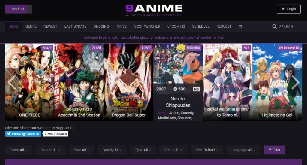 Berbagai situs download anime