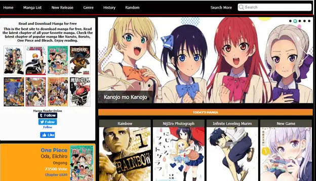 Perbandingan antara situs manga legal dan ilegal