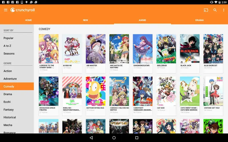 Perbandingan situs web streaming anime