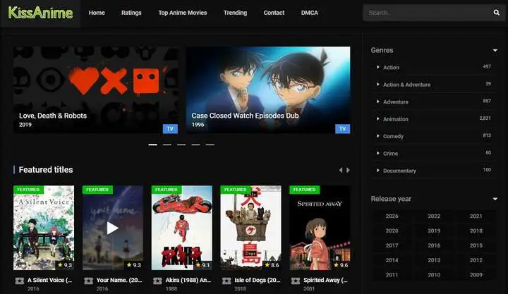 Perbandingan berbagai situs streaming anime