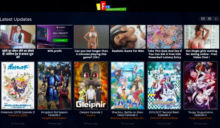 Perbandingan situs web streaming anime