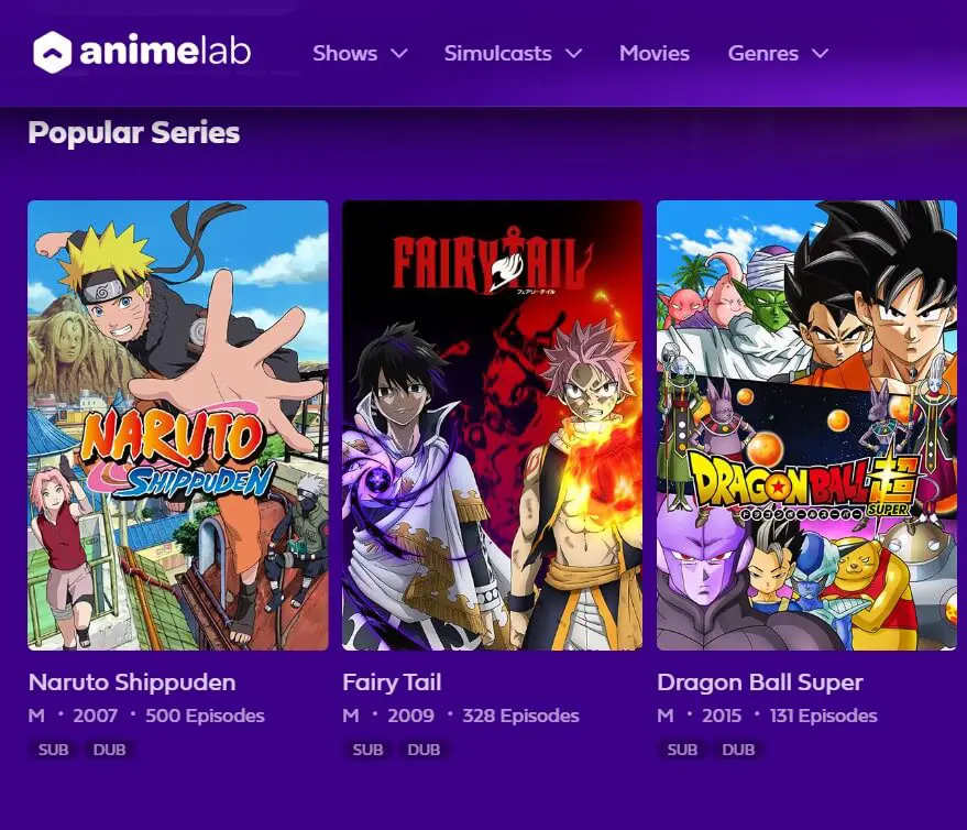 Perbandingan situs streaming anime