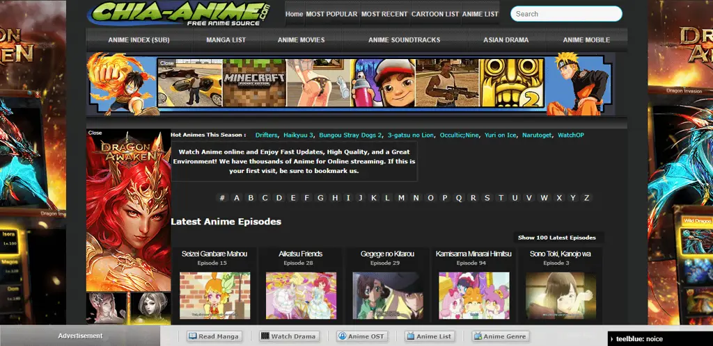 Pilihan untuk mengunduh anime