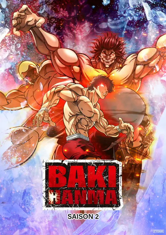 Poster Baki Season 3 dengan subtitle Indonesia