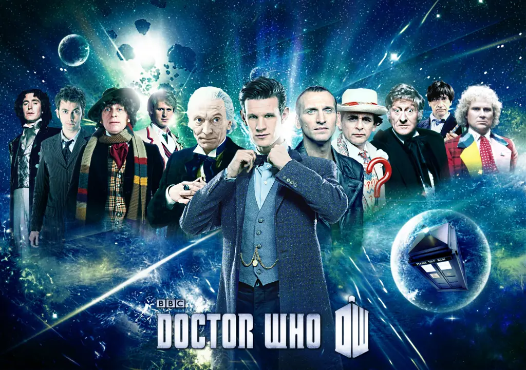 Poster Doctor Who dengan subtitle Indonesia