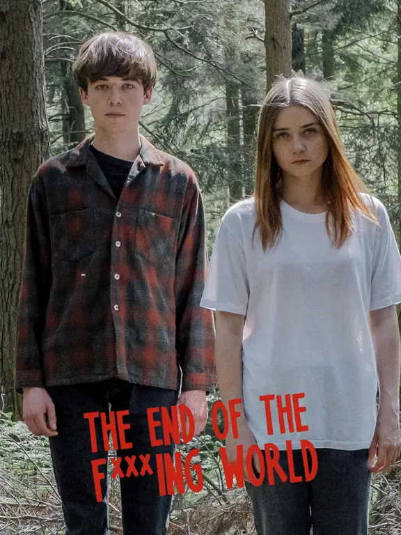 Poster serial The End of the F***ing World dengan subtitle Indonesia