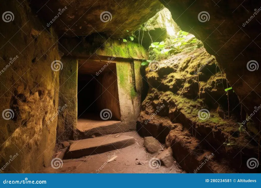 Puing-puing kuno dengan lorong tersembunyi