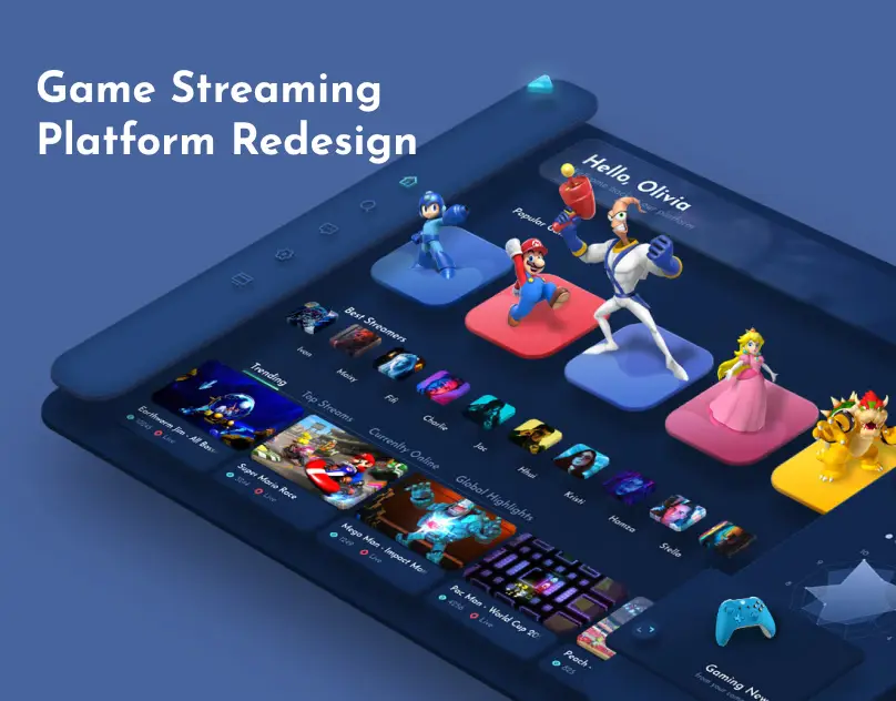 Antarmuka platform streaming online