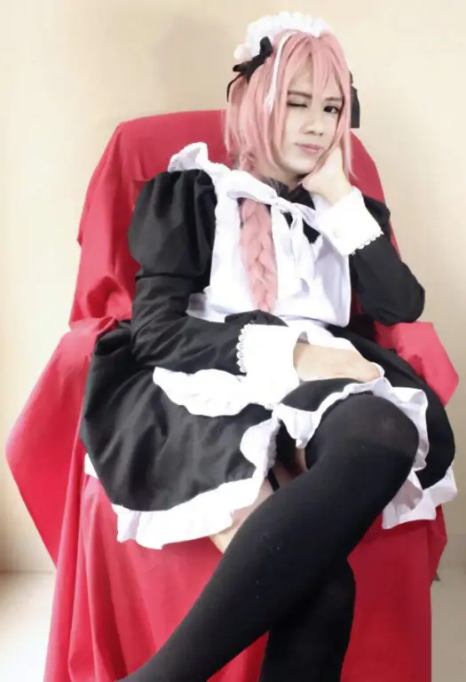 Foto sesi pemotretan cosplay anime trap