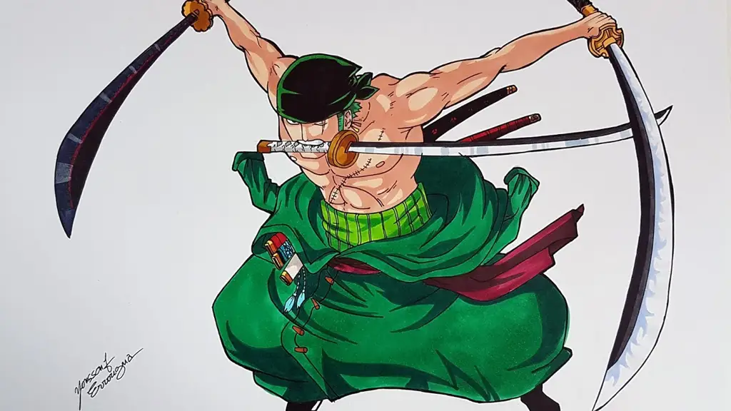 Cara menggambar karakter One Piece yang kompleks