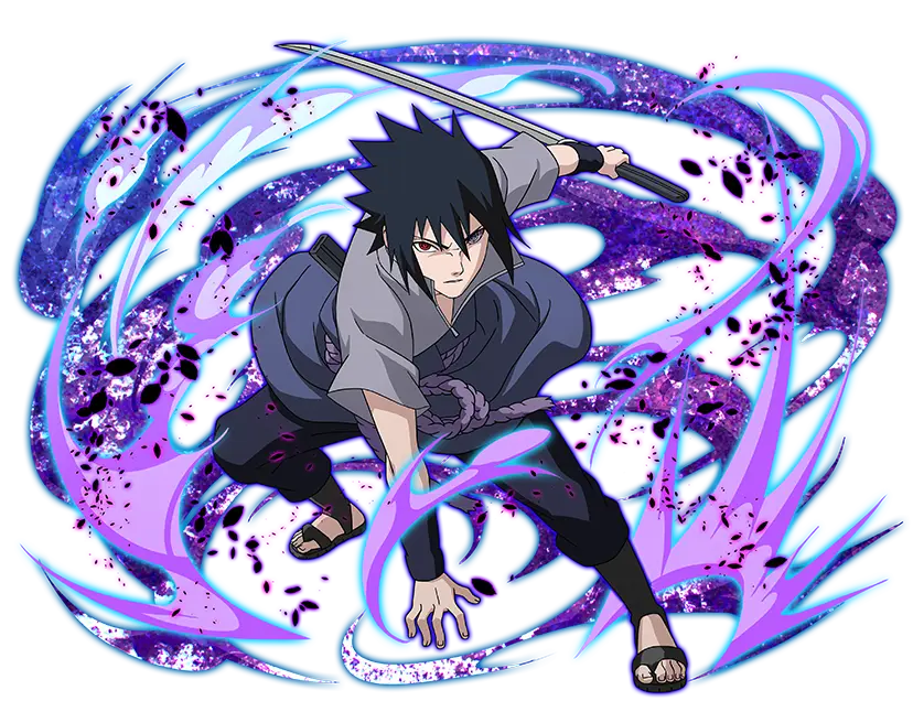 Gambar Sasuke dengan Rinnegan