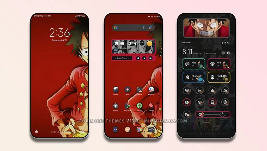 Gambar proses mengunduh tema anime MIUI 10