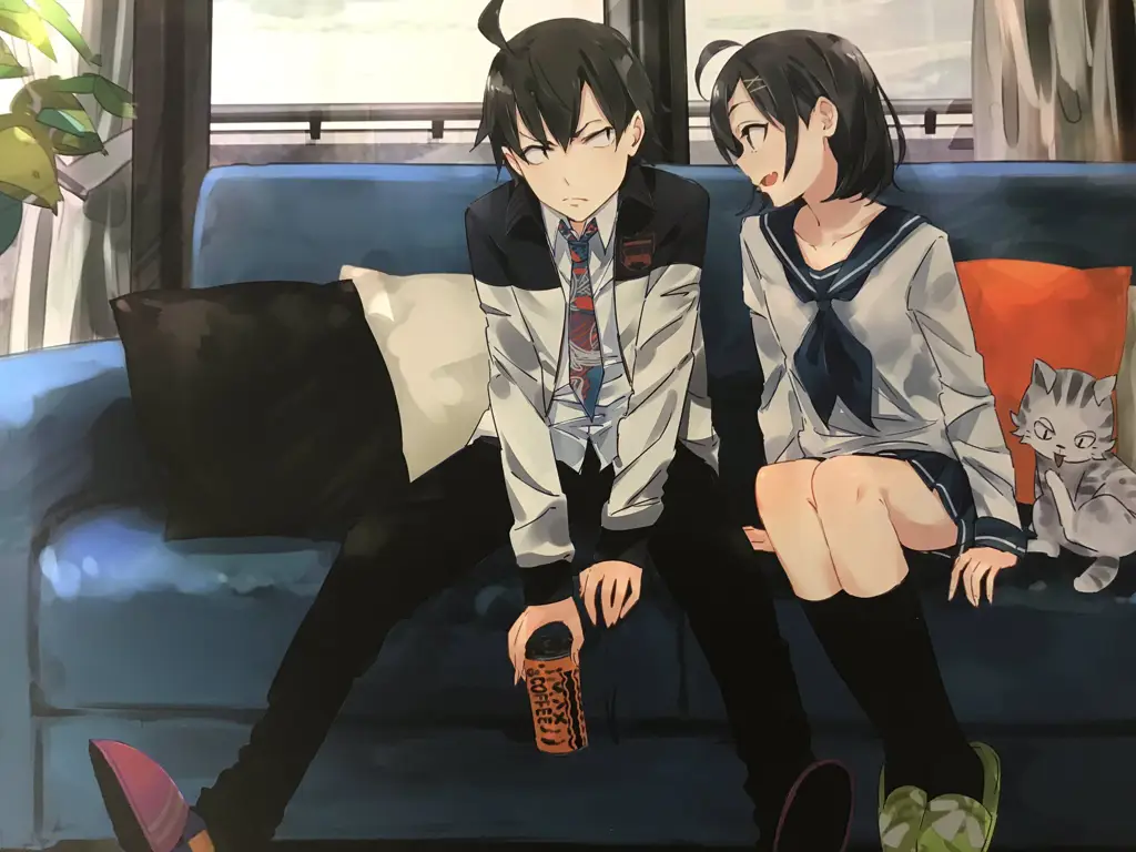 Menikmati Anime Bersama Teman Sebuah gambar yang menggambarkan para penggemar anime yang sedang menonton bersama dengan gembira