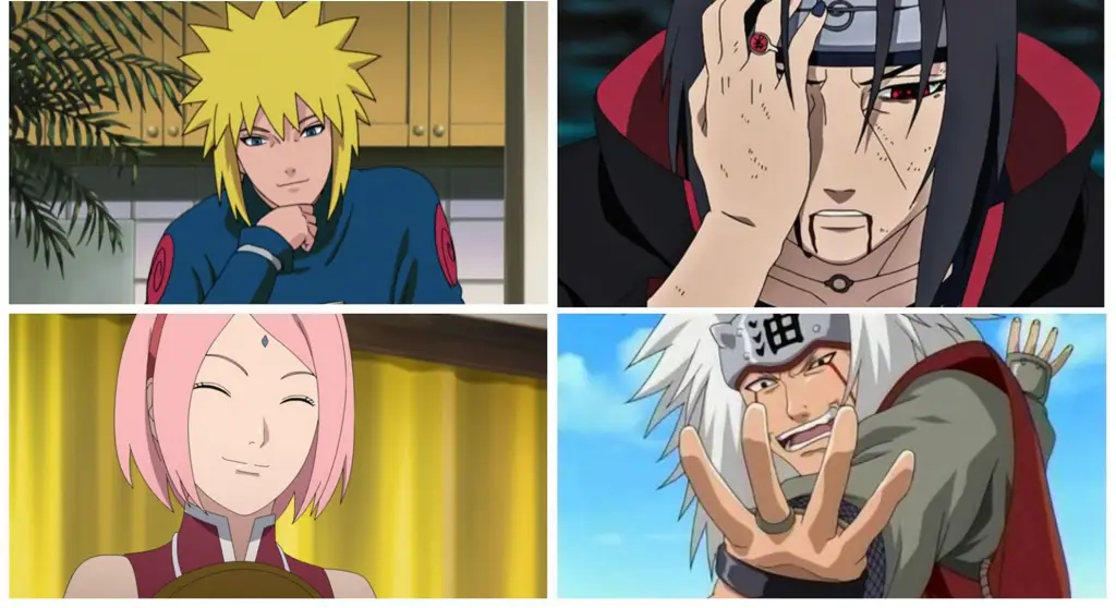 Gambar Naruto dan teman-temannya menonton anime bersama