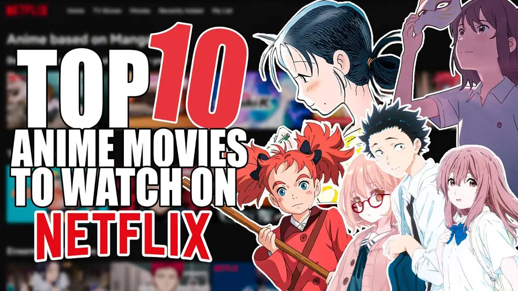 Gambar seseorang menonton anime di Netflix