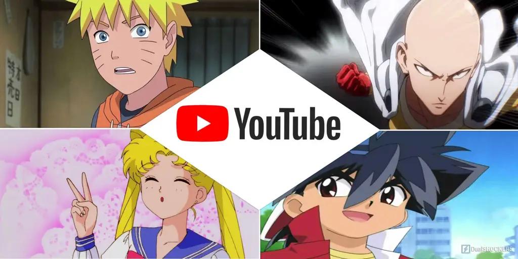 Gambar seseorang menonton anime di YouTube