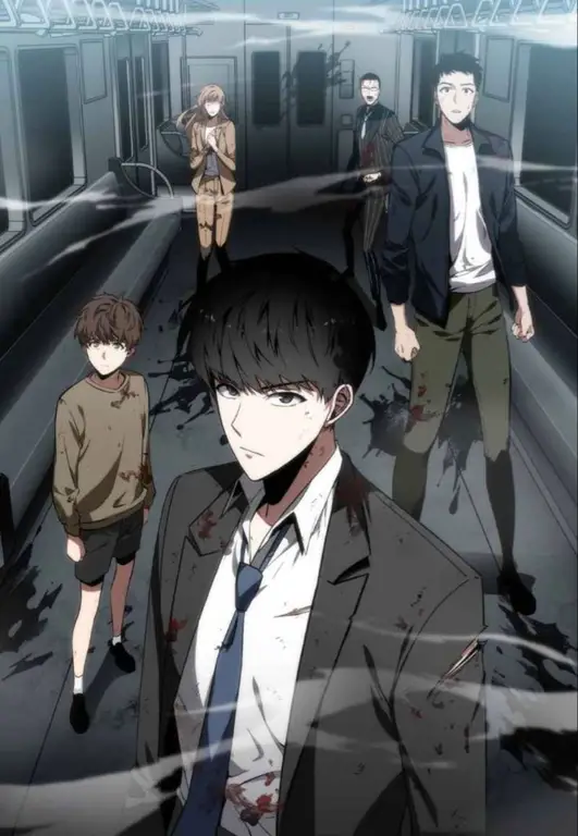 Menikmati bacaan manhwa hukum remaja Seseorang membaca manhwa