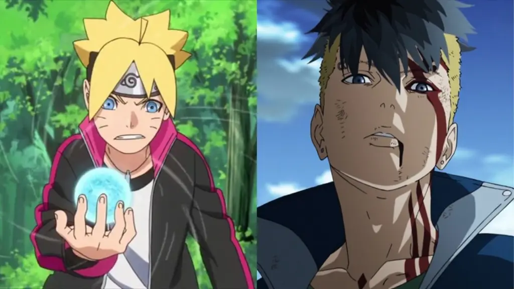 Gambar seseorang menonton anime Boruto