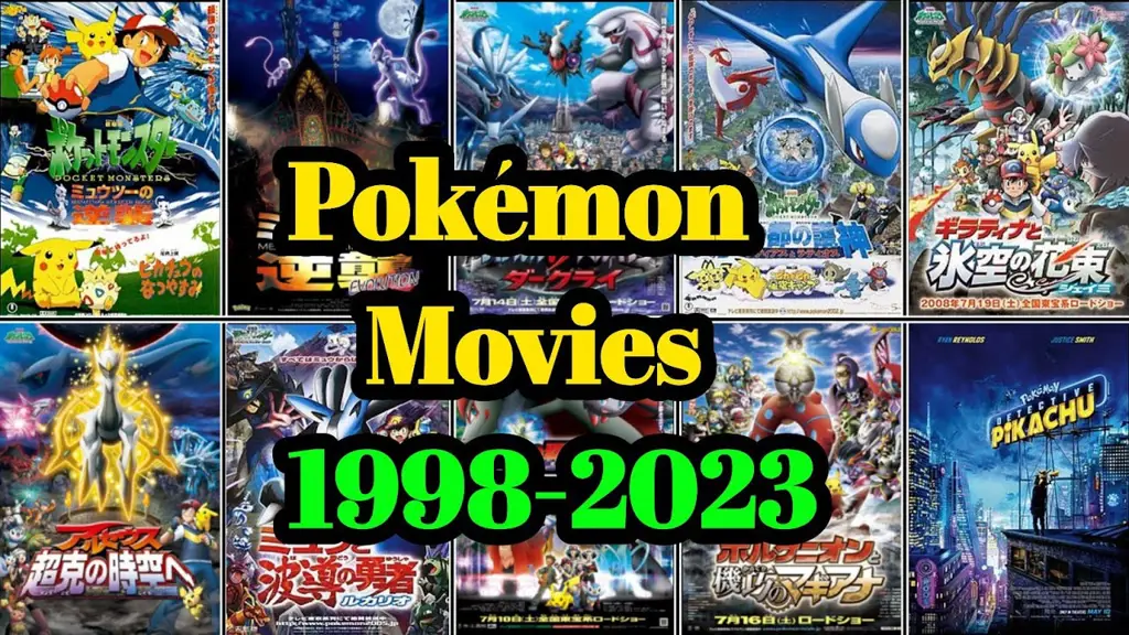 Keluarga menonton film Pokemon bersama