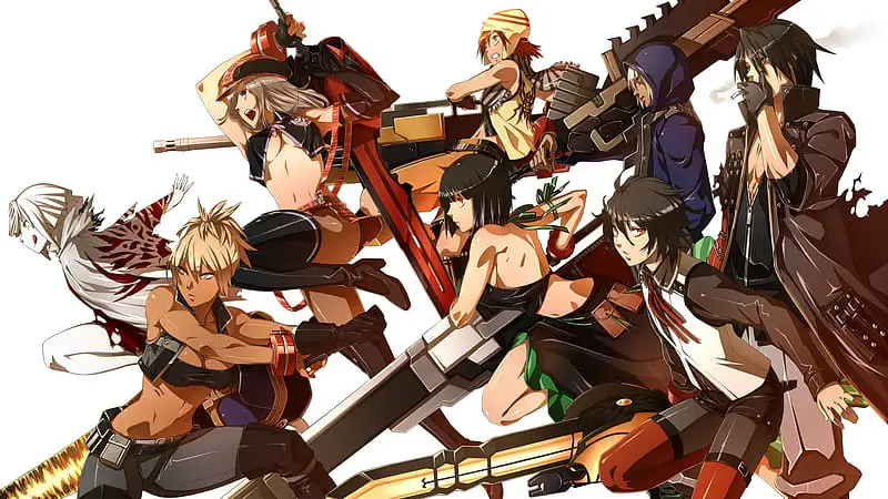 Gambar screenshot dari anime God Eater dengan subtitle Indonesia