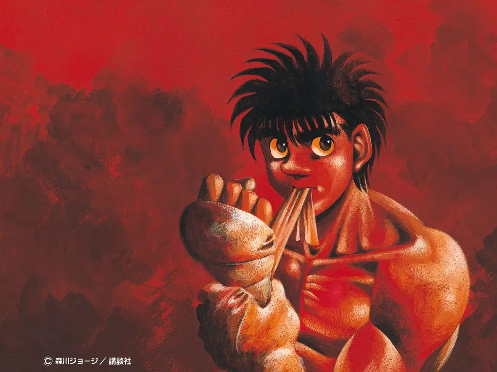 Screenshot anime Hajime no Ippo dengan subtitle Indonesia