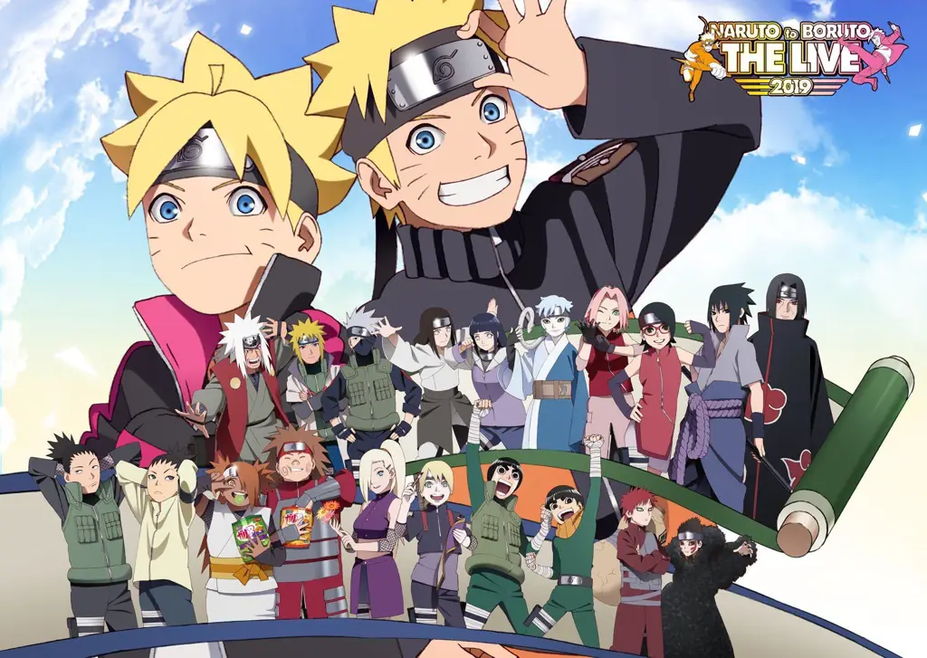 Gambar seseorang menonton anime Boruto