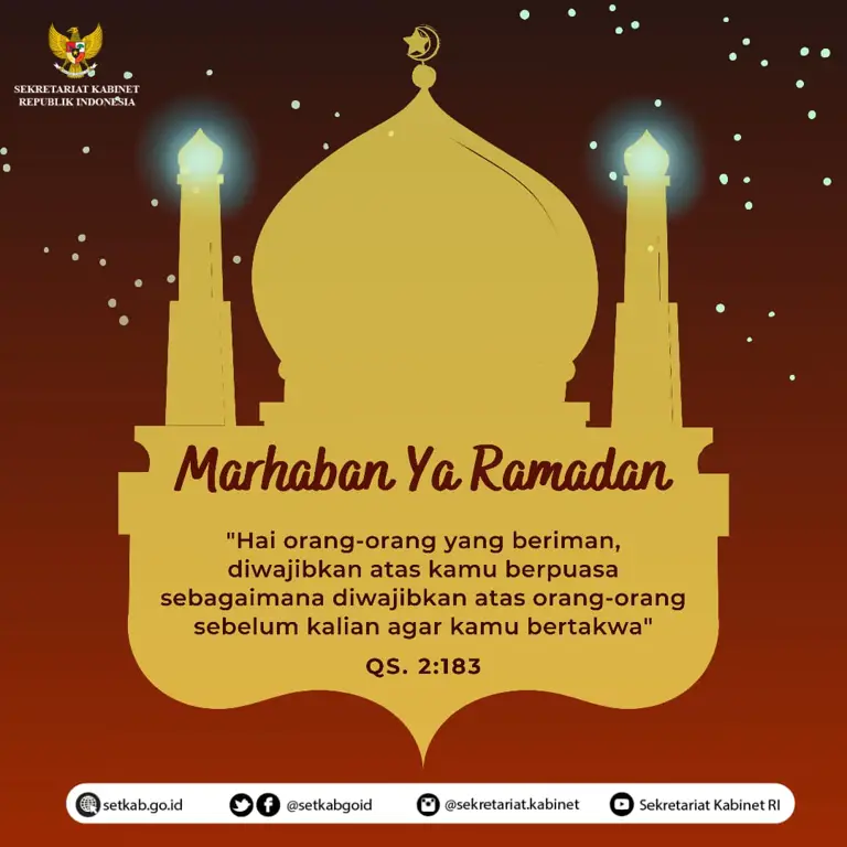 Suasana bulan Ramadan di Indonesia