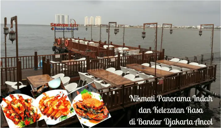 Pemandangan indah restoran Bandar Djakarta Ancol